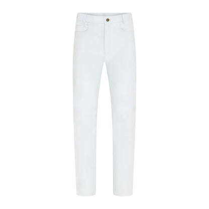 Mens Lamb Leather 501 Biker Jeans - Istanbul
