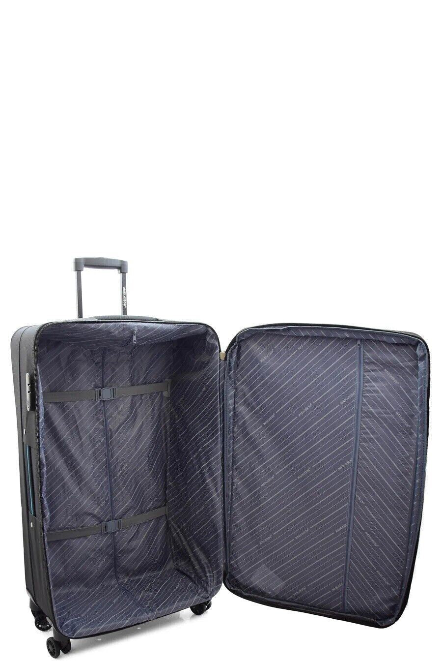 Calera Extra Large Soft Shell Suitcase in Black