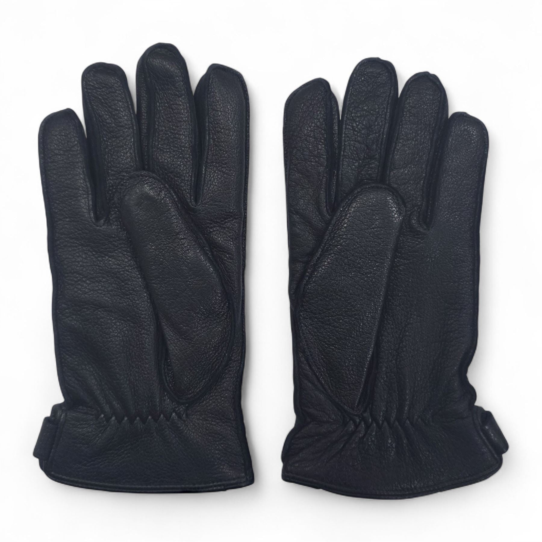 Men’s Italian Leather Warm Wool-Lined Winter Gloves - M-LGV-505