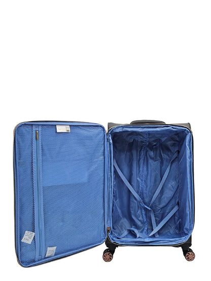 Cabin 4 Wheel Luggage Travel Soft Lightweight Bags - Upperclass Fashions 