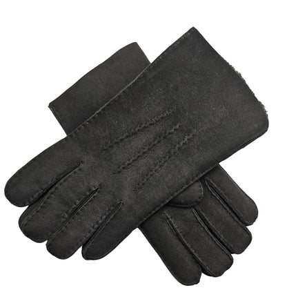 Mens Luxury Sheepskin Suede Leather Gloves