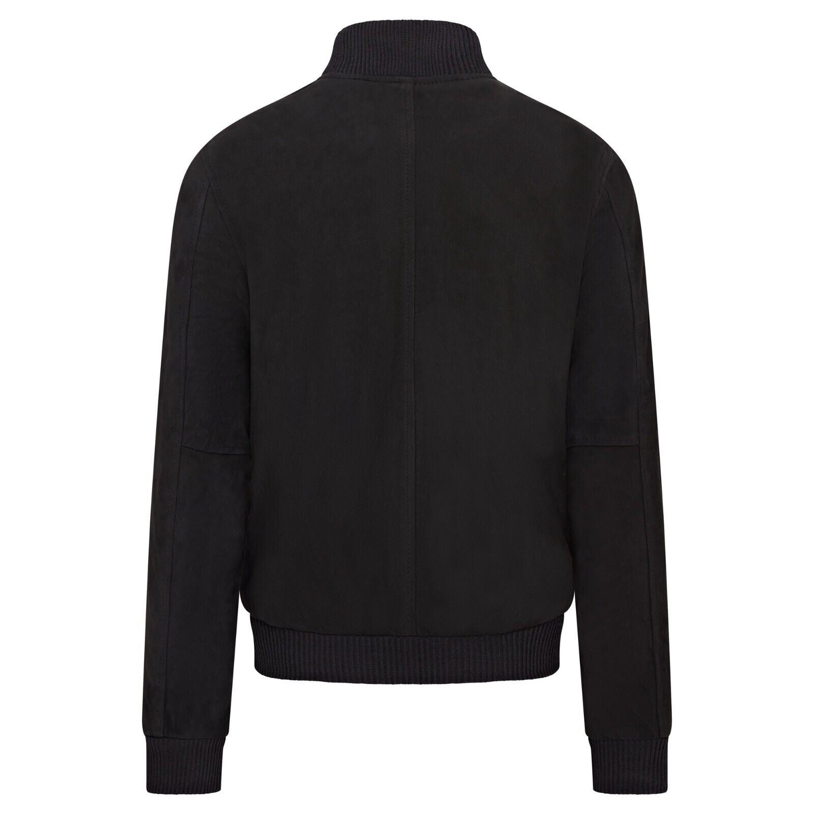 Mens Soft Goat Suede MA-1 Varsity Bomber Jacket - Uxbridge