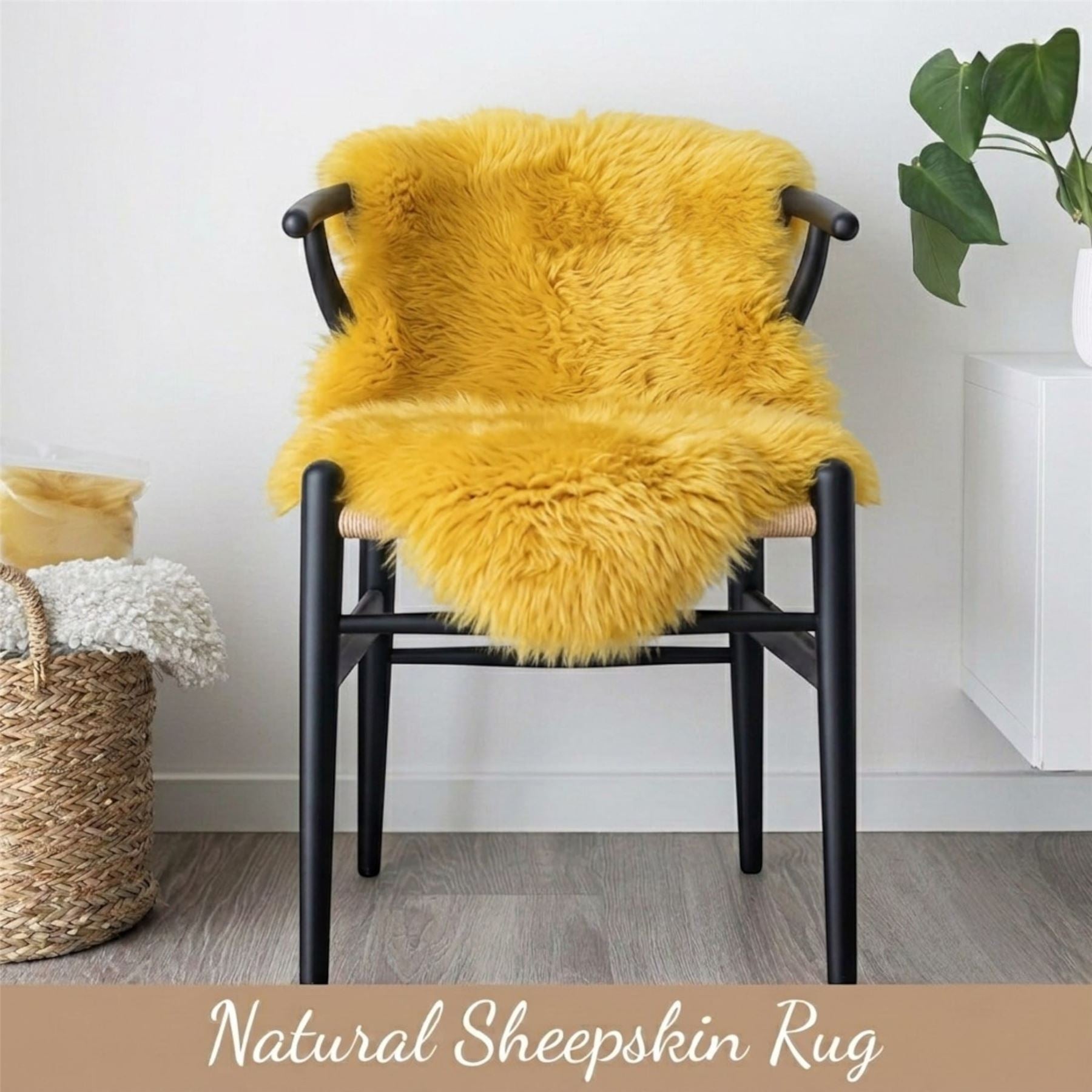 Genuine Sheepskin Natural Silky Soft Fluffy Real Wool Rug