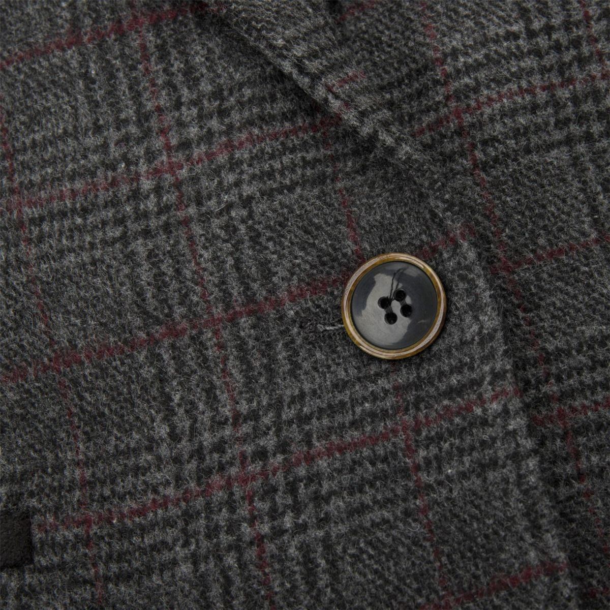 Womens Tweed 1920s Herringbone Charcoal Blazer