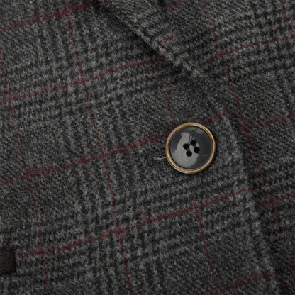 Womens Tweed 1920s Herringbone Charcoal Blazer