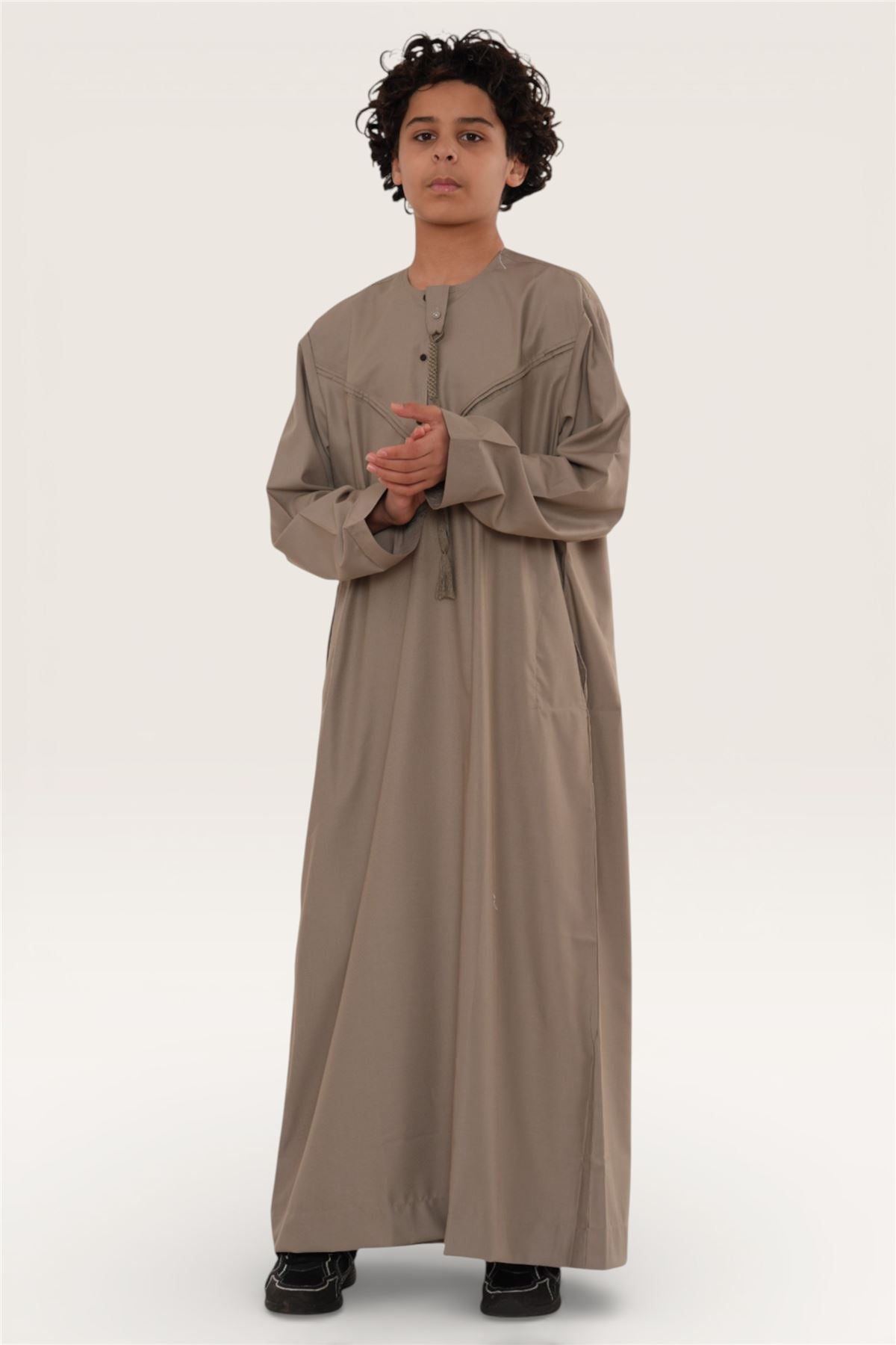 Kids Boys Eid Moroccan Jubba Robe Djellaba Ramadan Eid Thobe - K-HM11
