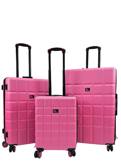 Coker Set of 3 Soft Shell Suitcase in Pink