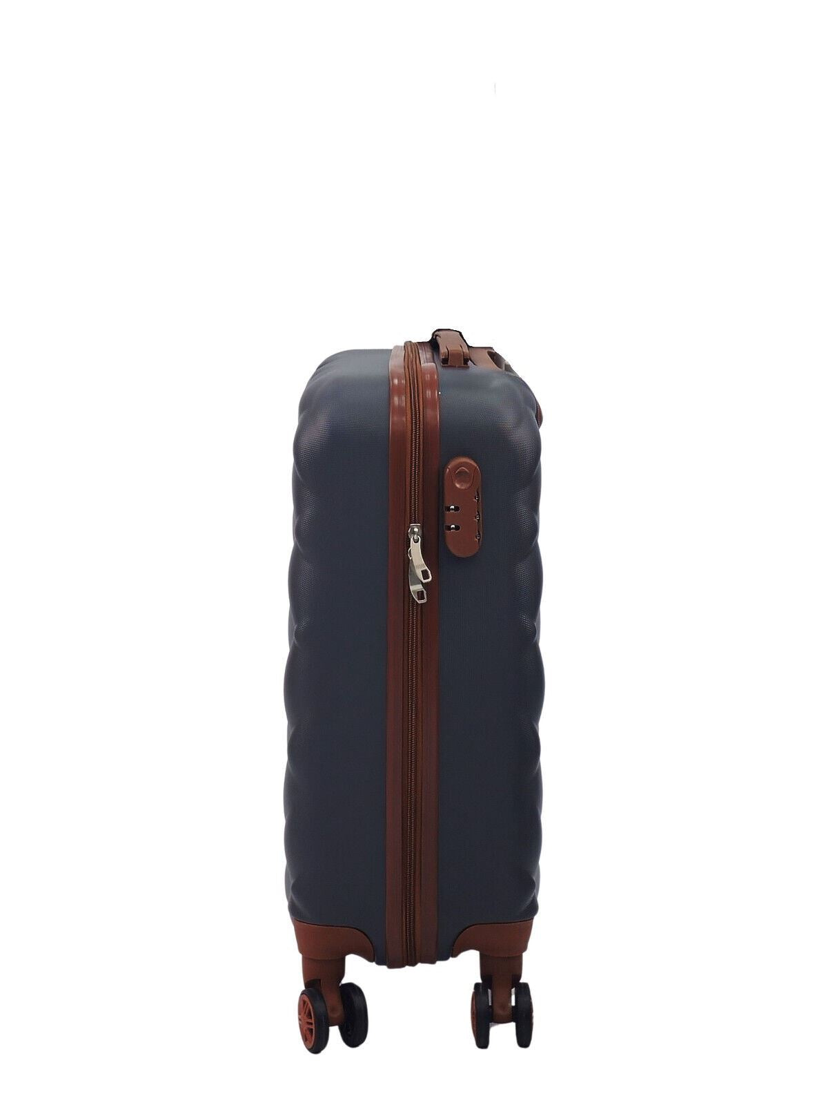 Grey Hard Shell Cabin Suitcase 50 x 31 x 25 cm Luggage Suitable for Easyjet, Ryanair