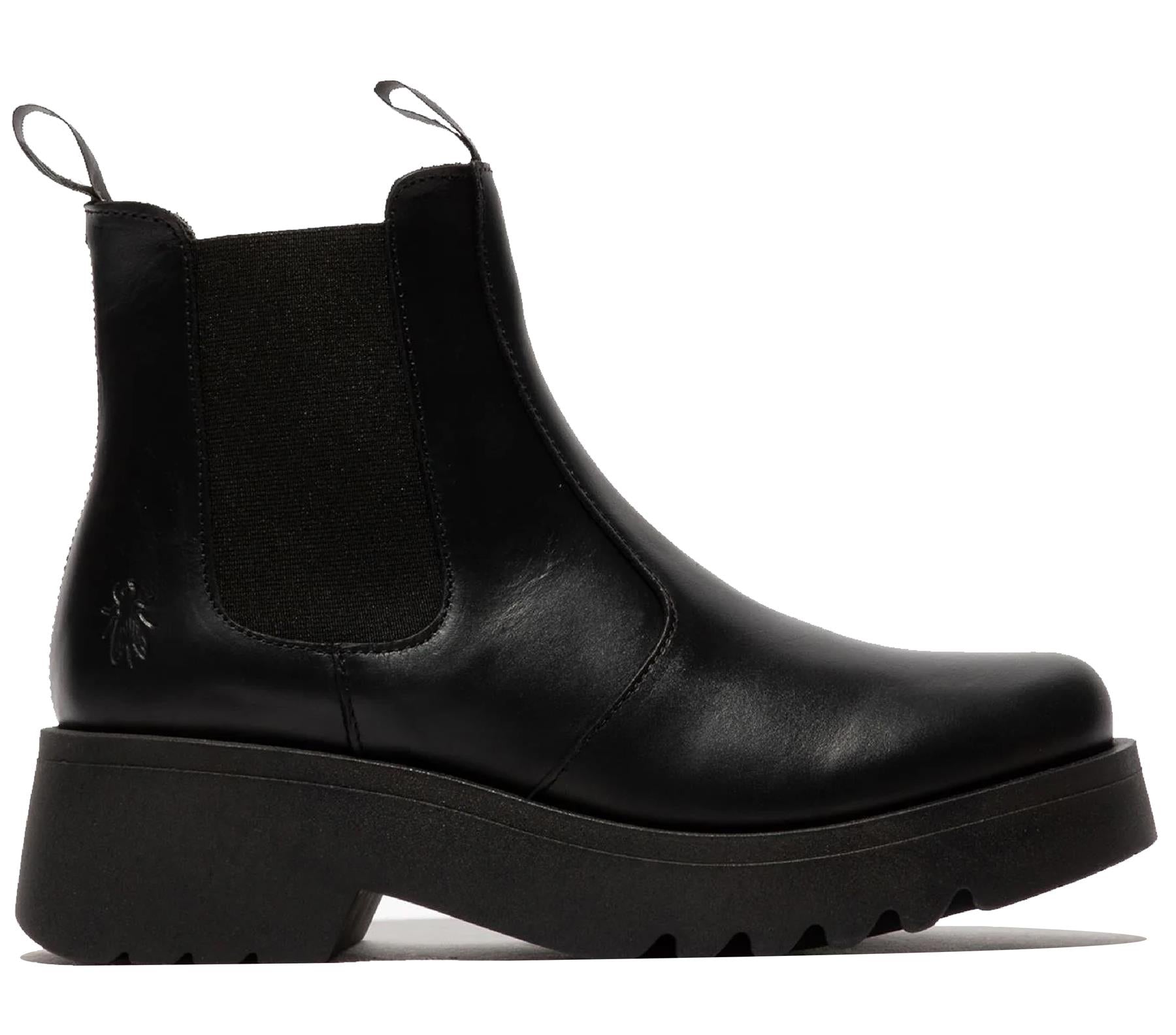 Fly London Womens MEDI789 Black Chelsea Boots