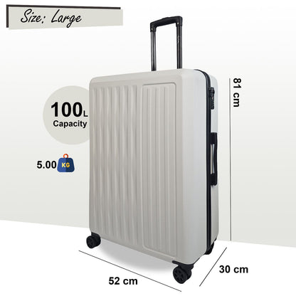 Cullman Large Hard Shell Suitcase in White