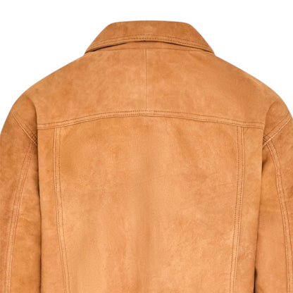 Womens Leather Biker Bomber Oversized Jacket - Blouson