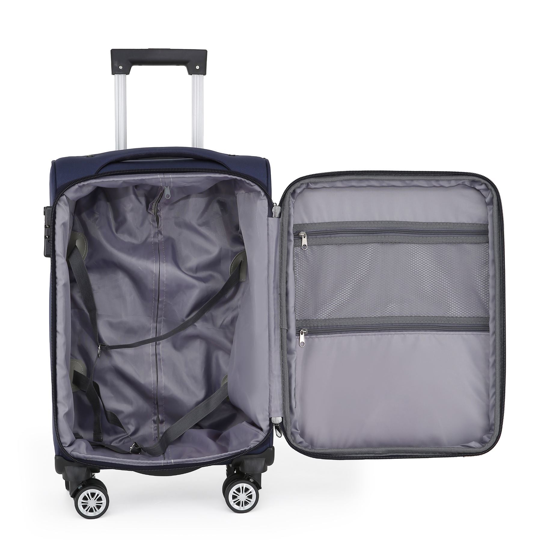 Delta Medium Hard Shell Suitcase in Navy