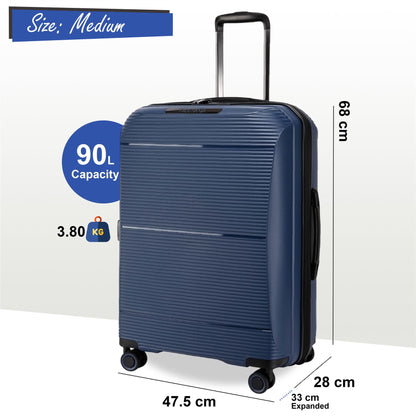 Abiko Medium Hard Shell Suitcase in Navy