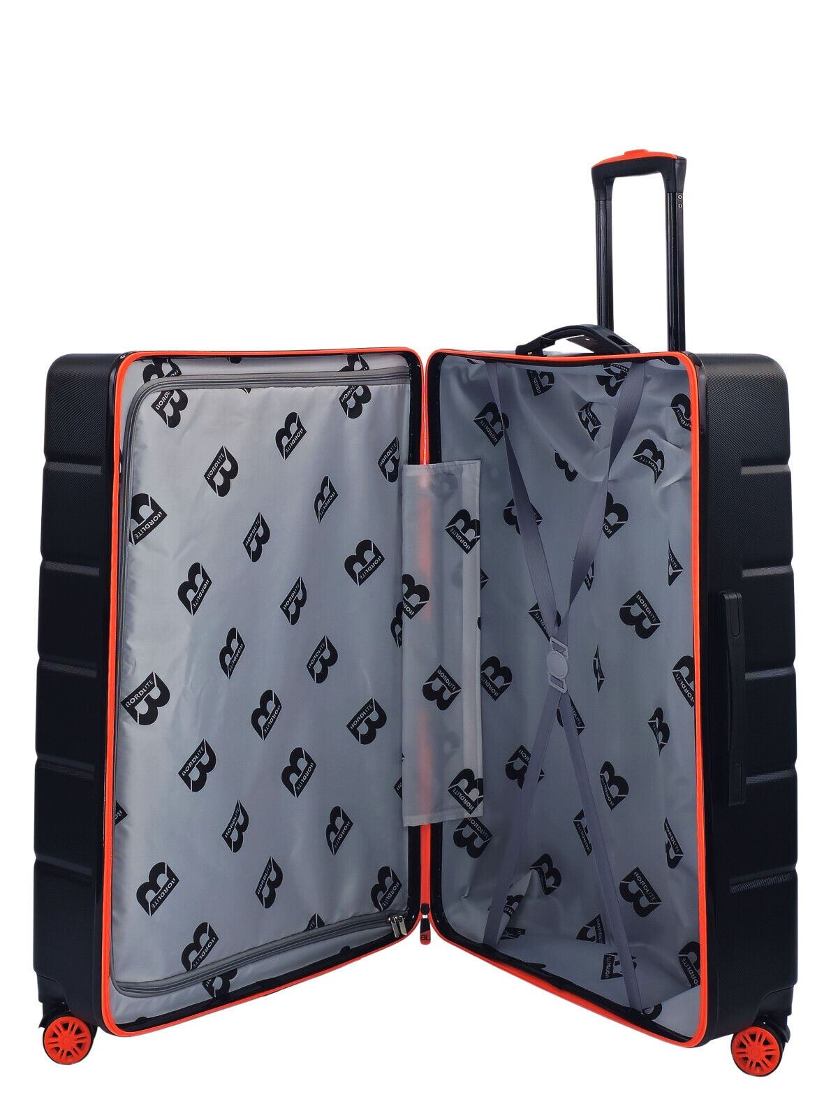 Collinsville Large Soft Shell Suitcase in Black