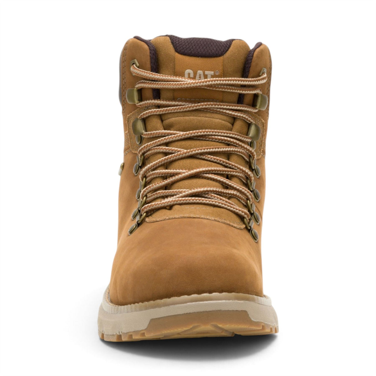 Caterpillar (CAT) Mens Bronze Brown Leather Waterproof Lace Up Boots - Pursue Hiker