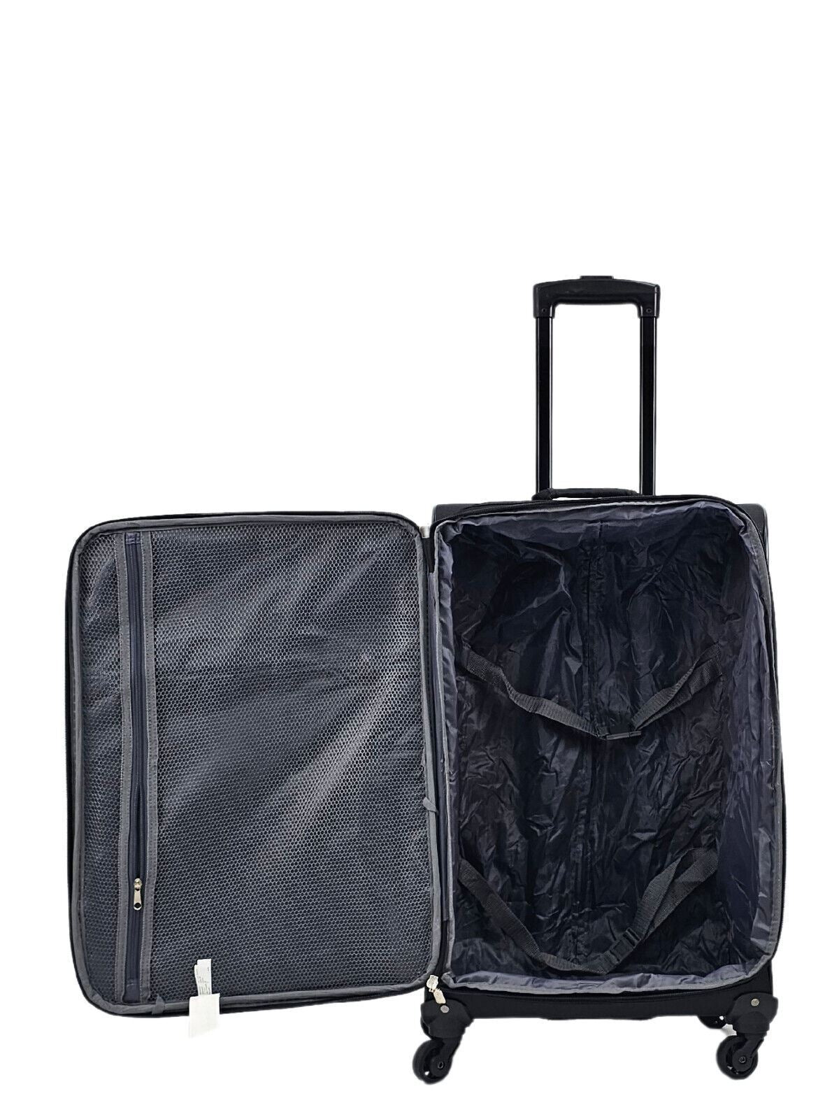 Coaling Medium Soft Shell Suitcase in Black