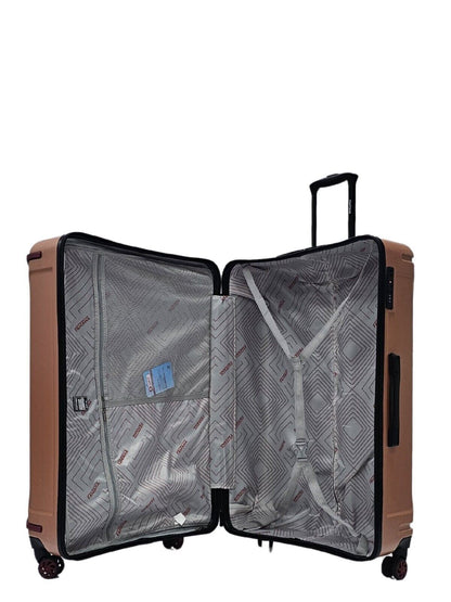 Bynum Double Extra Large Hard Shell Suitcase in Rose Gold