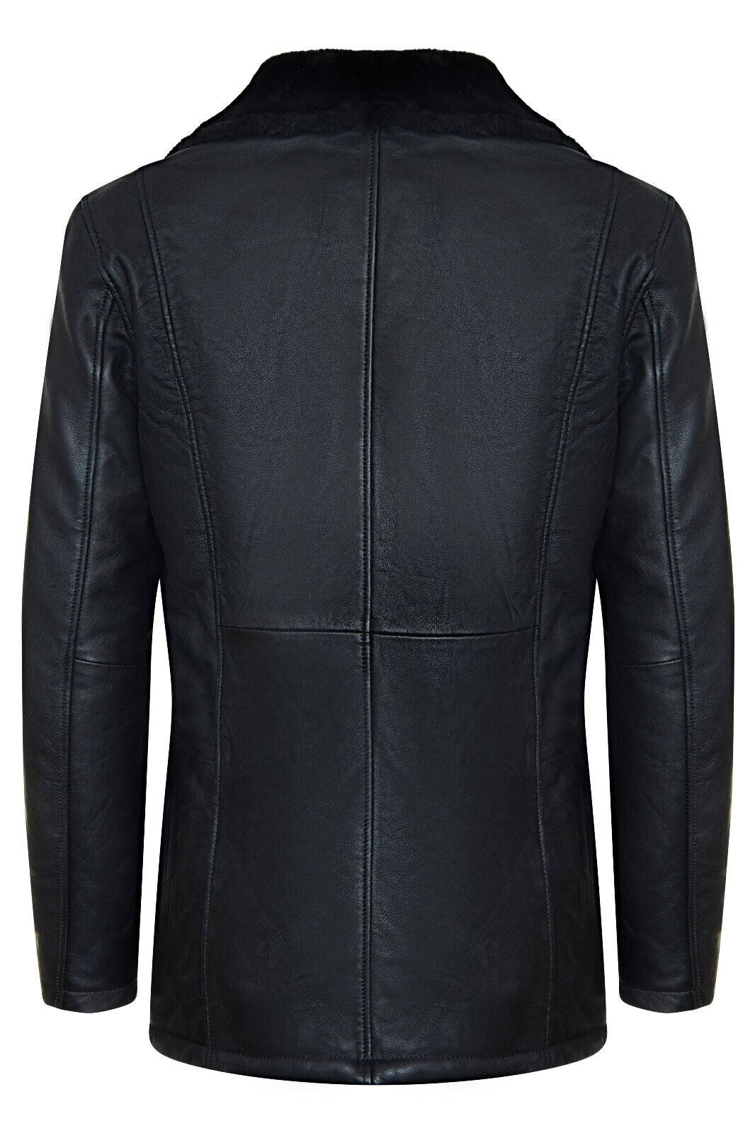 Mens Reefer Leather  Jacket - Tadcaster