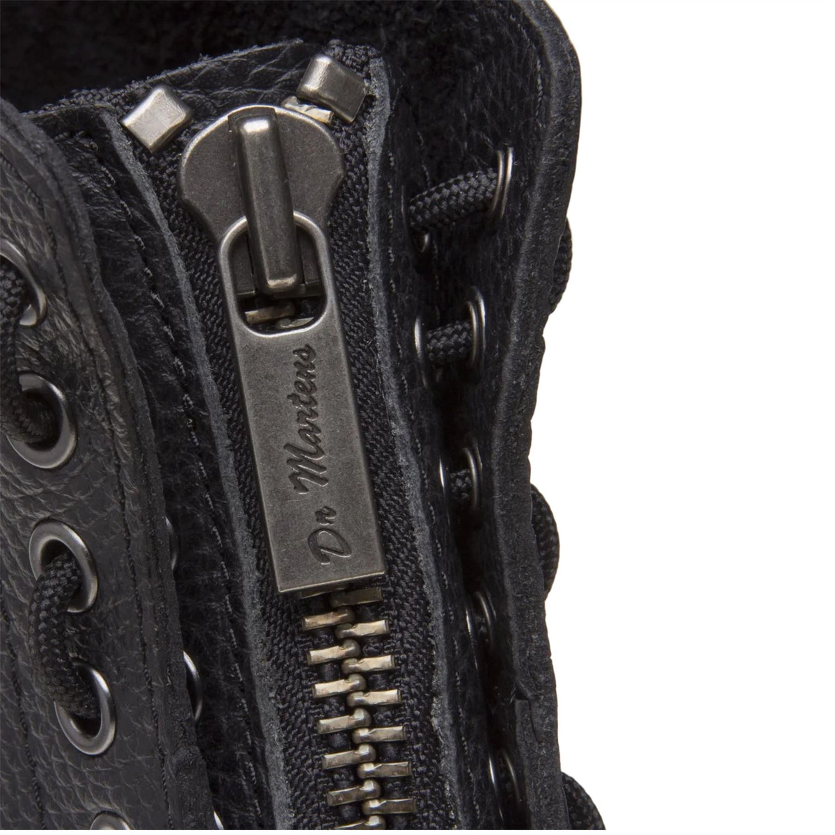 Dr Martens Sinclair Black Leather Zip Front Platform Boots - 22564001