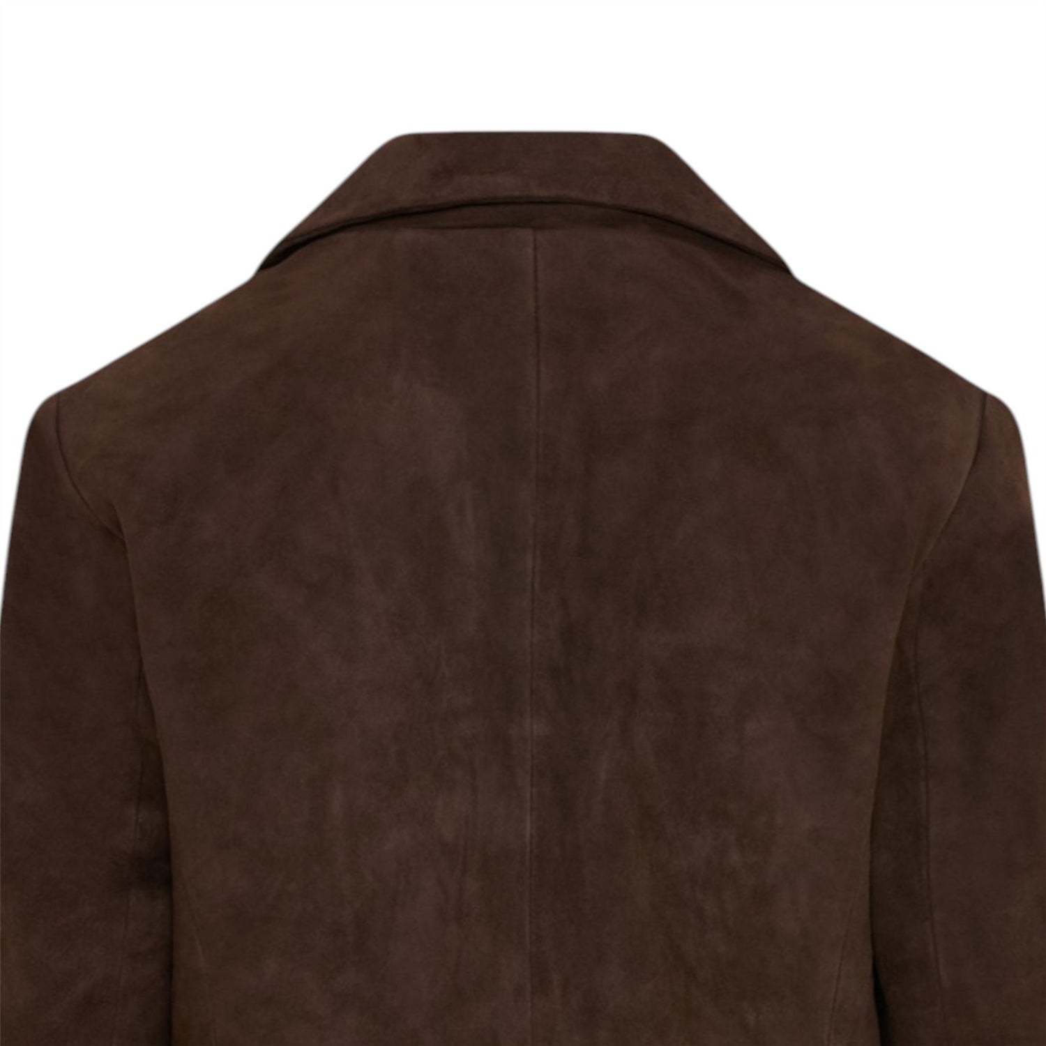 Womens Soft Goat Suede Leather Brown Blazer Jacket-Kolkata