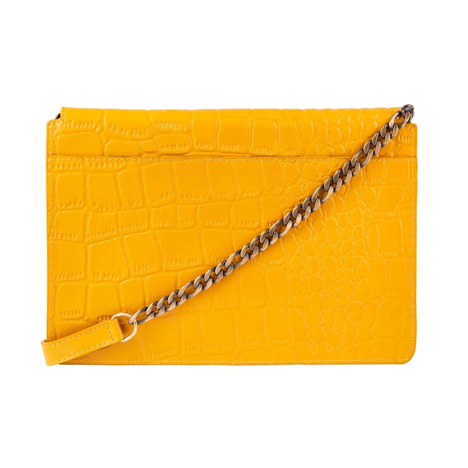 Womens Leather Clutch Cross Body Shoulder Printed Cowhide Bag