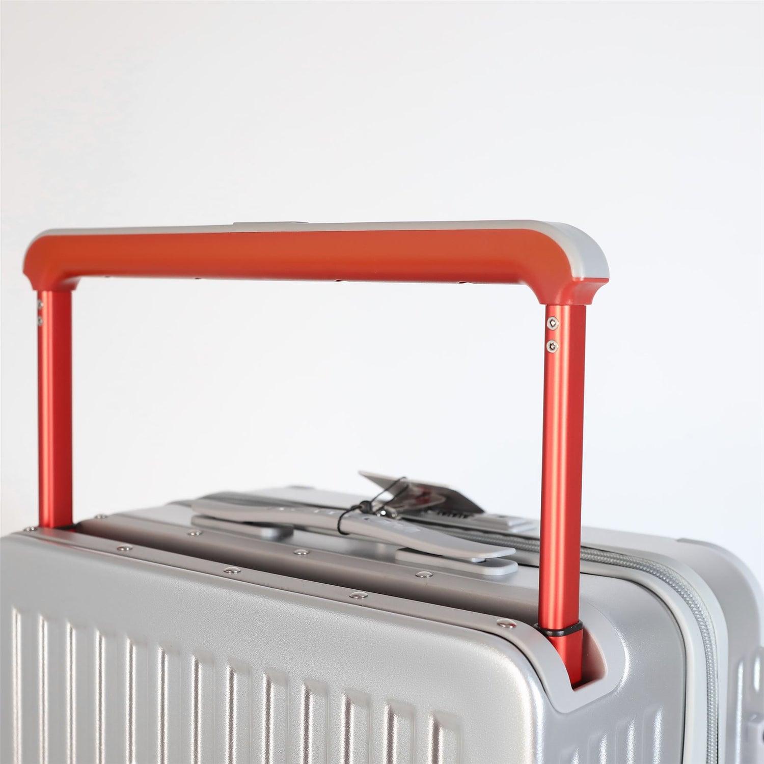 Hard Shell Silver Rimowa Inspired TSA Cabin Luggage Suitcase Durable Spinner Carry-On