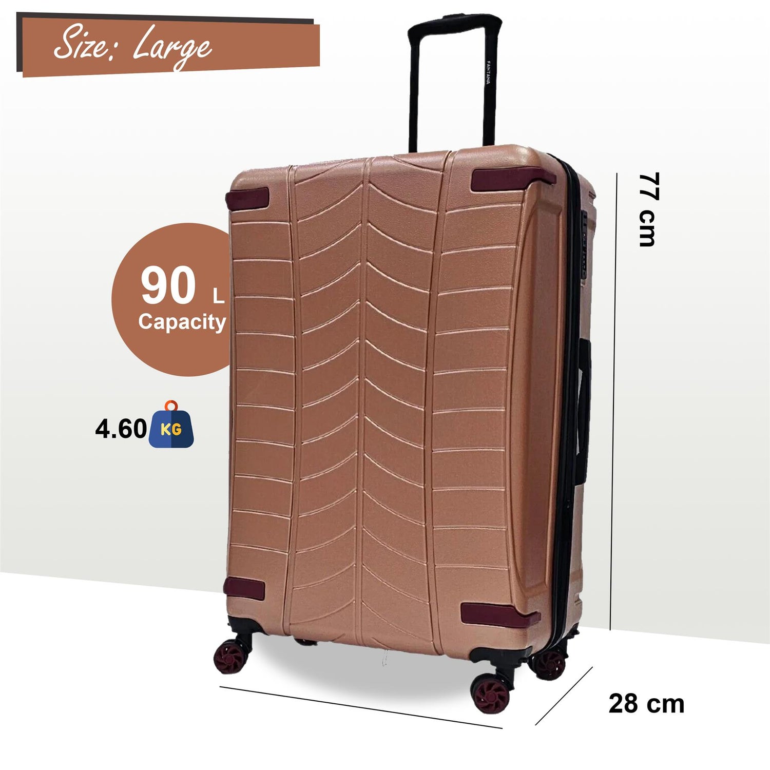 Hard Shell Luggage Travel Suitcase Set