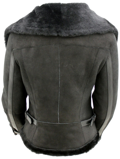 Womens Merino Sheepskin Leather Jacket-Petworth