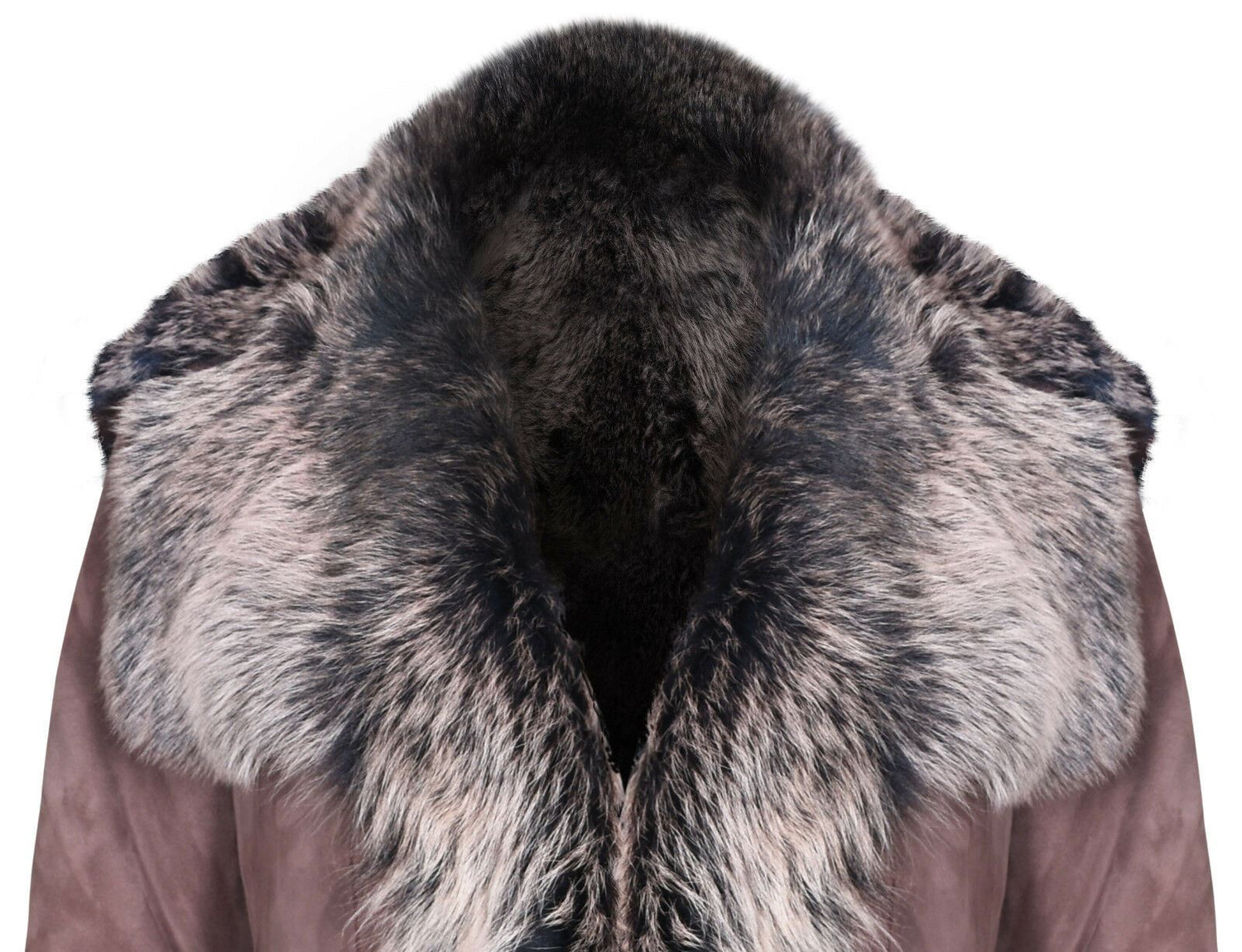 Womens Suede Toscana Sheepskin Trench Coat-Rochester