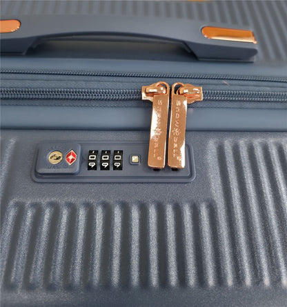 Cowra Medium Hard Shell Suitcase in Navy Blue