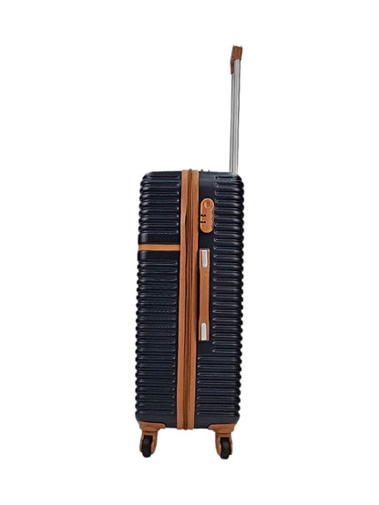Hardshell Cabin Navy Suitcase Set Robust 4 Wheel ABS Luggage Travel Bag
