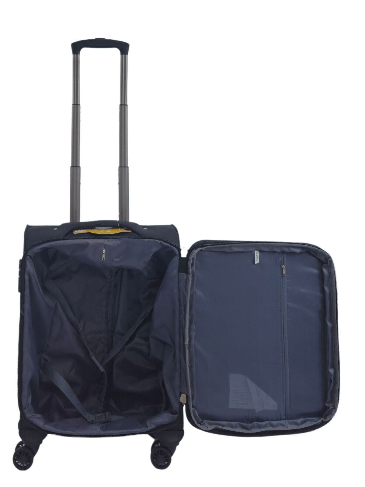 Soft Shell Cabin Suitcase 54 x 38 x 21 cm Lightweight Luggage Suitable for Easyjet, Ryanair