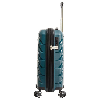 8 Wheel Hard Shell Strong Cabin Suitcase Luggage - Upperclass Fashions 