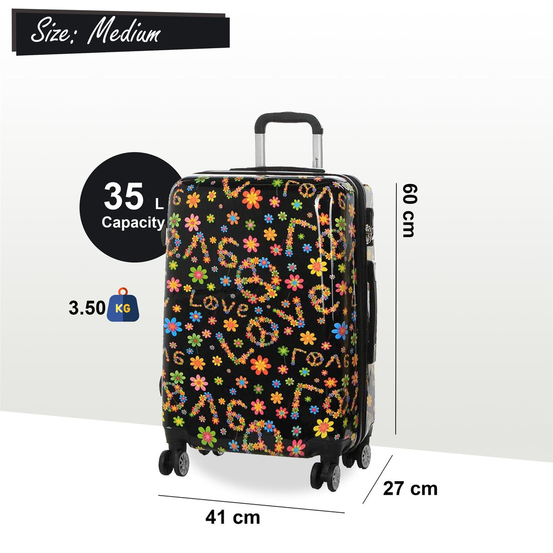 Clanton Medium Hard Shell Suitcase in Love