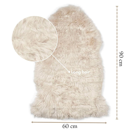Genuine Sheepskin Natural Silky Soft Fluffy Real Wool Rug