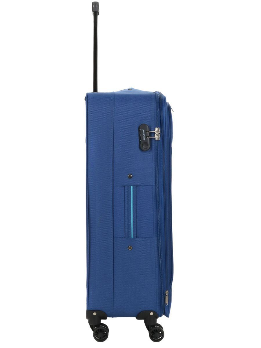 Calera Large Soft Shell Suitcase in Blue