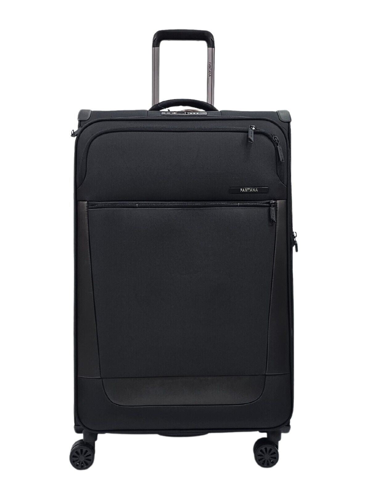 Blountsville Large Soft Shell Suitcase in Black
