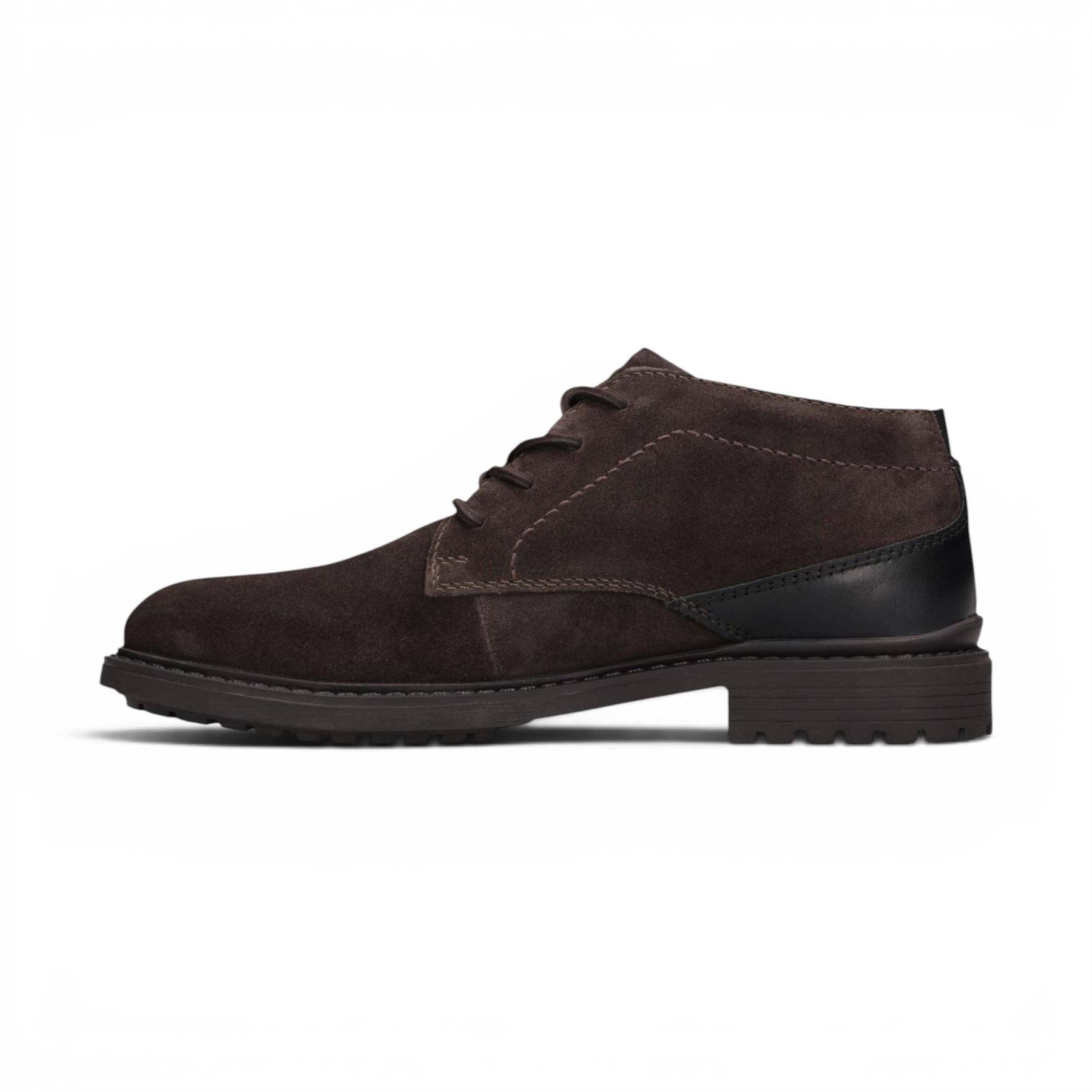 Bugatti Mens Dark Brown Suede Leather Lace-up Desert Ankle Boots - Lota