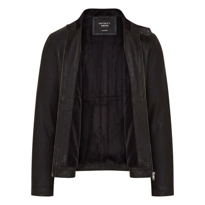 Mens Leather Racing Biker Jacket - Legar