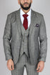 Mens IM2 Classic Plain Grey 3 Piece Suit - Upperclass Fashions 