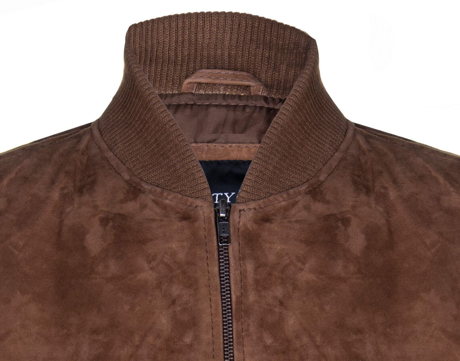 Mens Suede MA-1 Bomber Jacket-Cosham