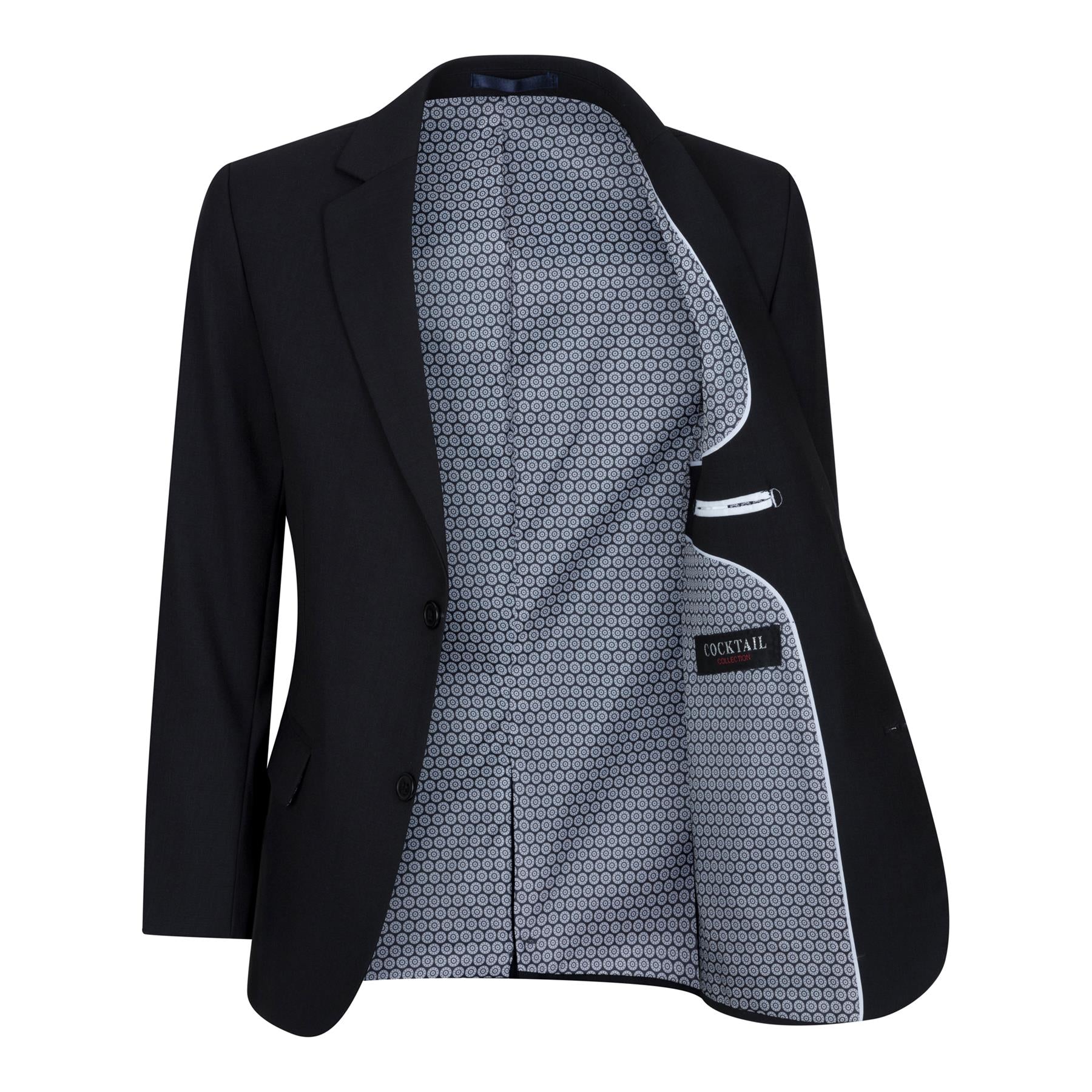 Boys 5 Piece Black Classic Suit