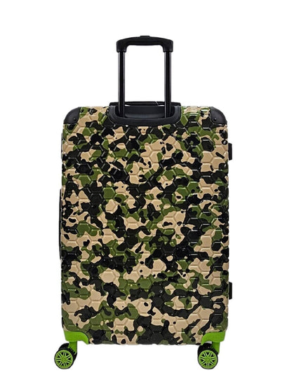 Hardshell Cabin Green Suitcase Set Robust 8 Wheel ABS Luggage Travel Bag