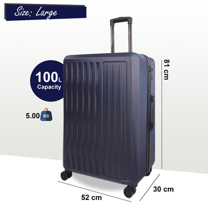 Cullman Large Hard Shell Suitcase in Navy