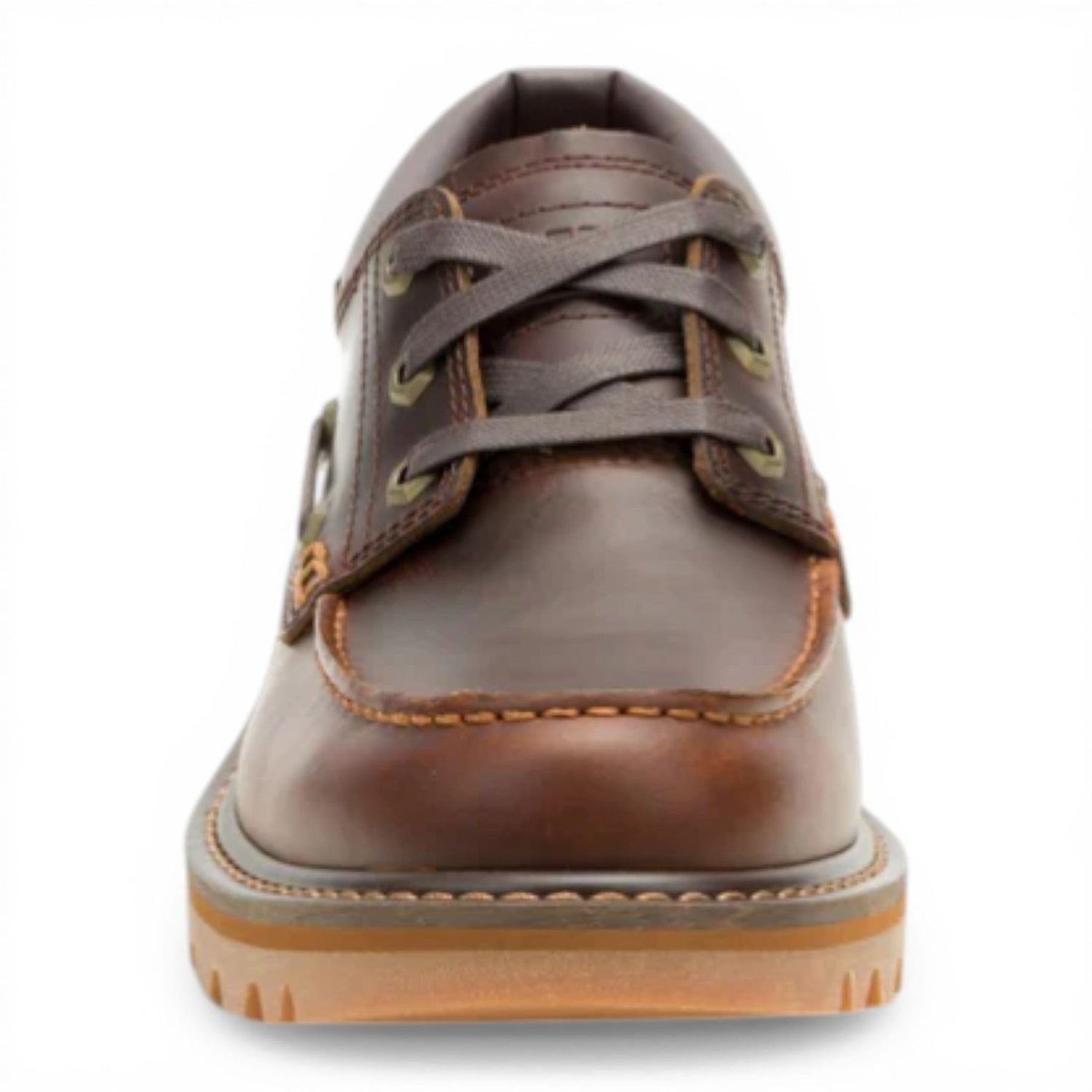 CAT (Caterpillar) Mens Tan Brown Leather Low-Cut Boots - Colorado Boat Lo