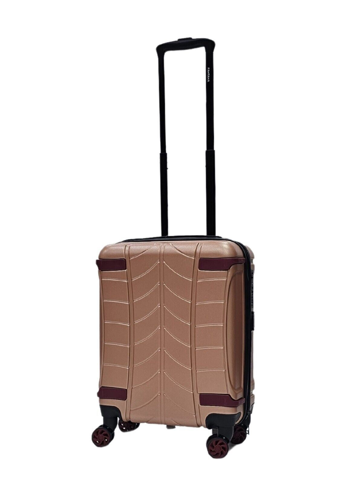 Rose gold hard shell luggage online