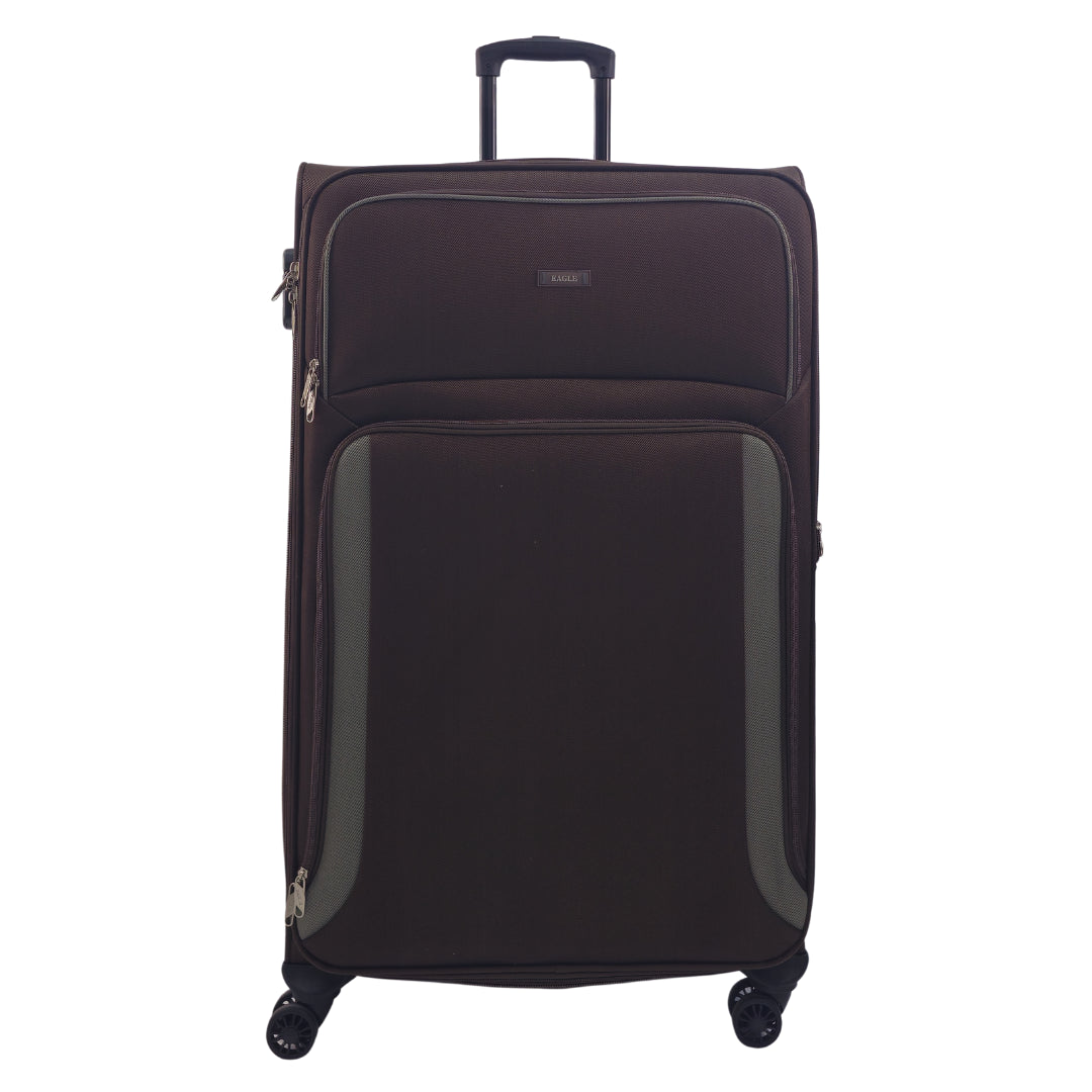 Ashland Extra Large Soft Shell Suitcase in Brown