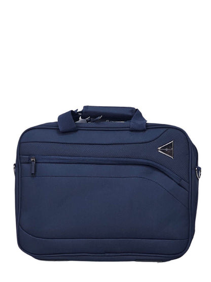 Clayton Laptop Soft Shell Suitcase in Navy