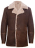 Mens Sheepskin Leather Crombie Jacket-Kimberley - Upperclass Fashions 