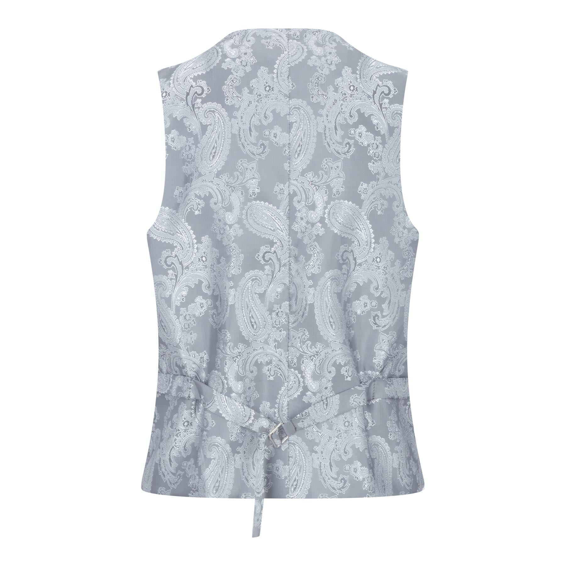 Boys 3 Piece Light Grey Classic Retro Suit